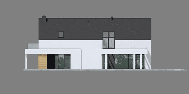 Elewacja tylna projektu domu New House 706