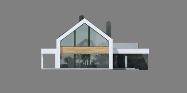 Elewacja boczna projektu domu New House 706