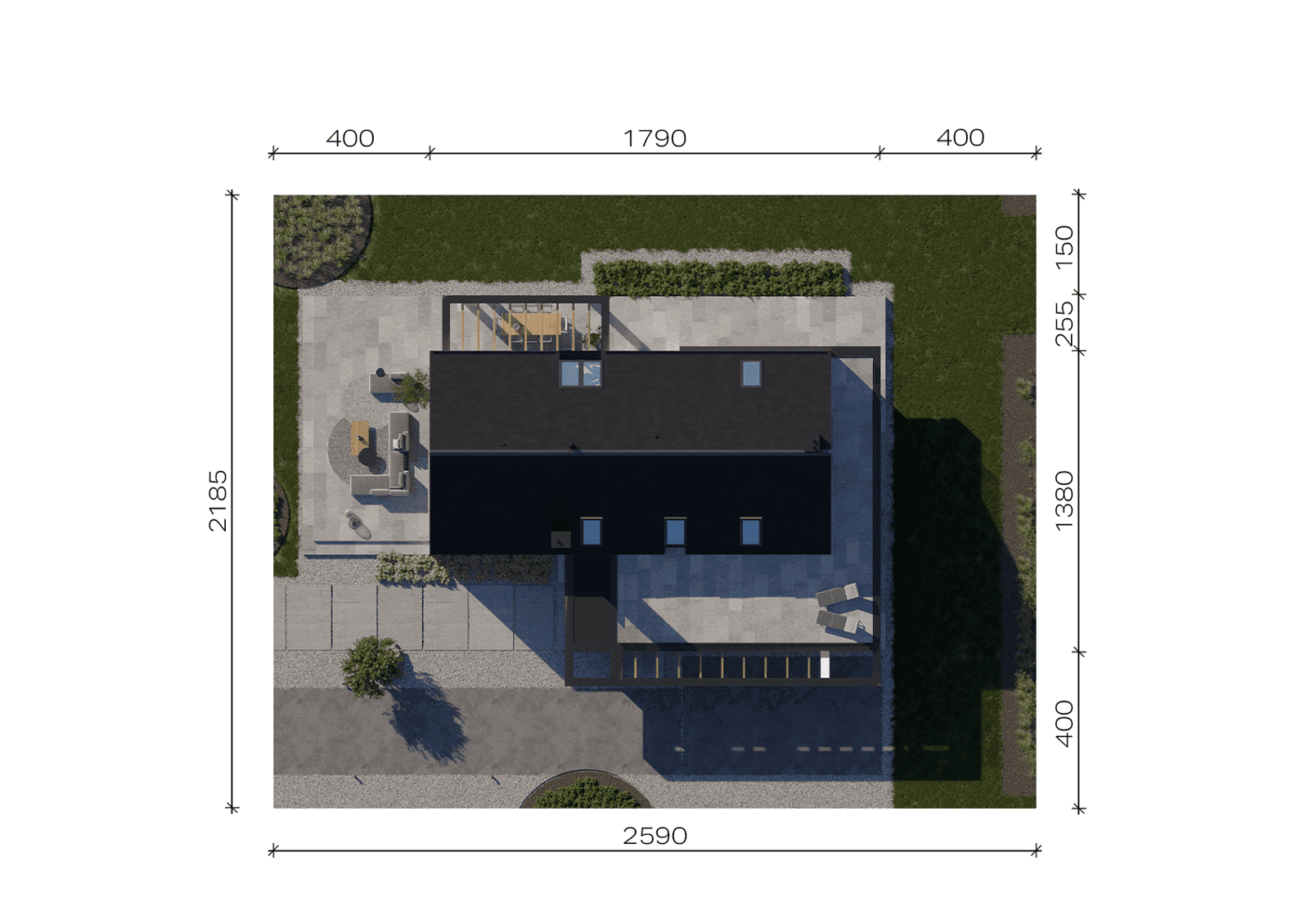 Usytuowanie projektu domu New House 706