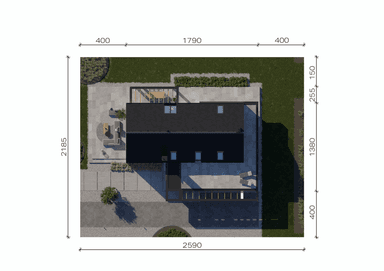 Usytuowanie projektu domu New House 706