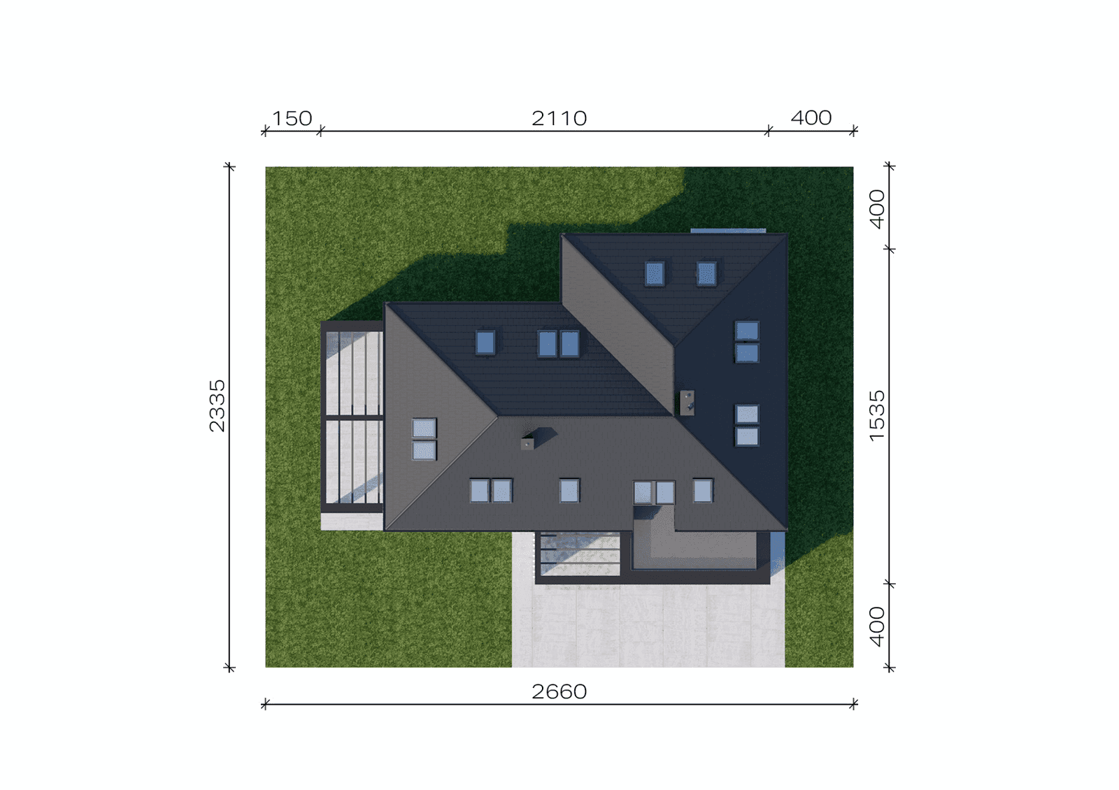 Usytuowanie projektu domu New House 707