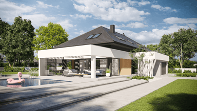 Wizualizacja domu jednorodzinnego New House 707