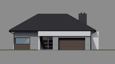 Elewacja frontowa projektu domu New House 708 w1