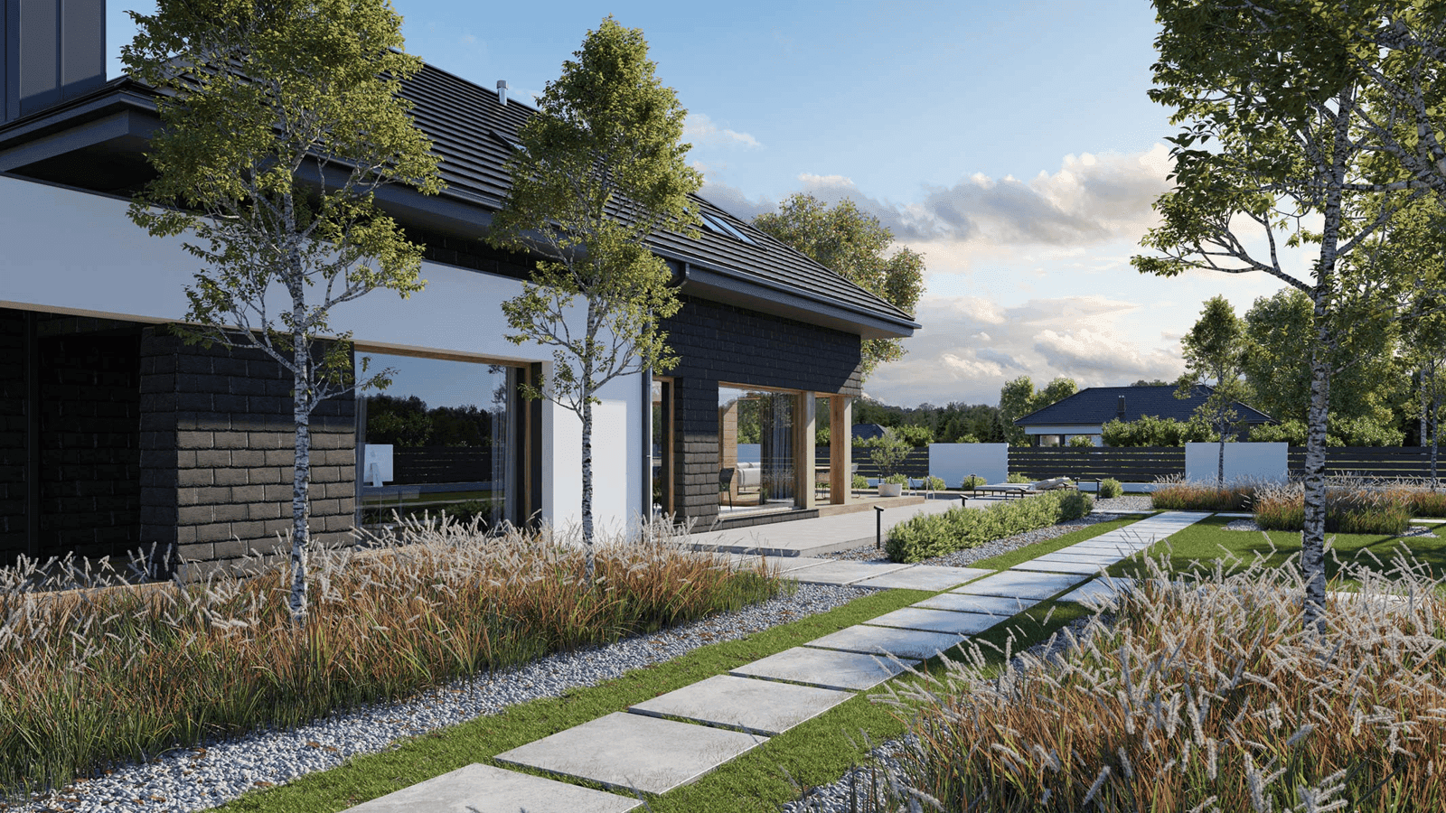 Wizualizacja domu jednorodzinnego New House 709