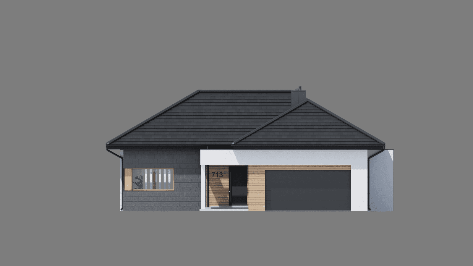 Elewacja frontowa projektu domu New House 713