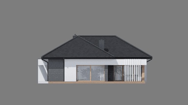 Elewacja tylna projektu domu New House 713
