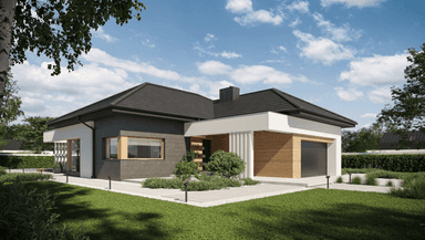 Wizualizacja domu jednorodzinnego New House 713