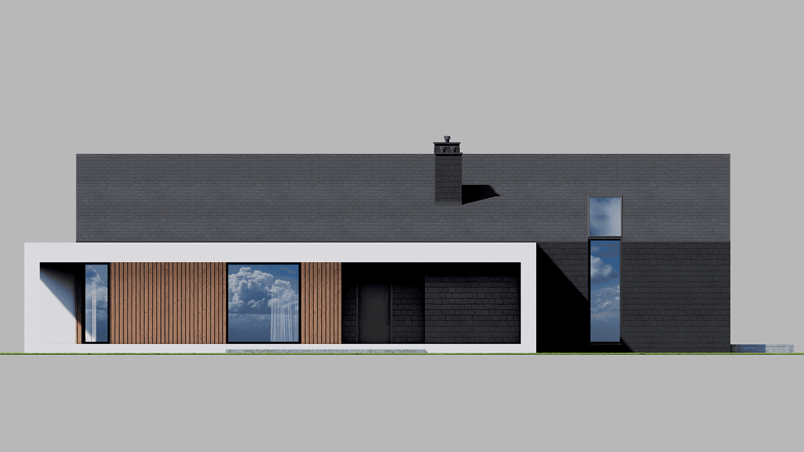 Elewacja frontowa projektu domu New House 714