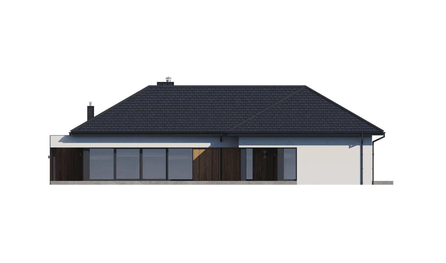 Elewacja boczna projektu domu New House 717