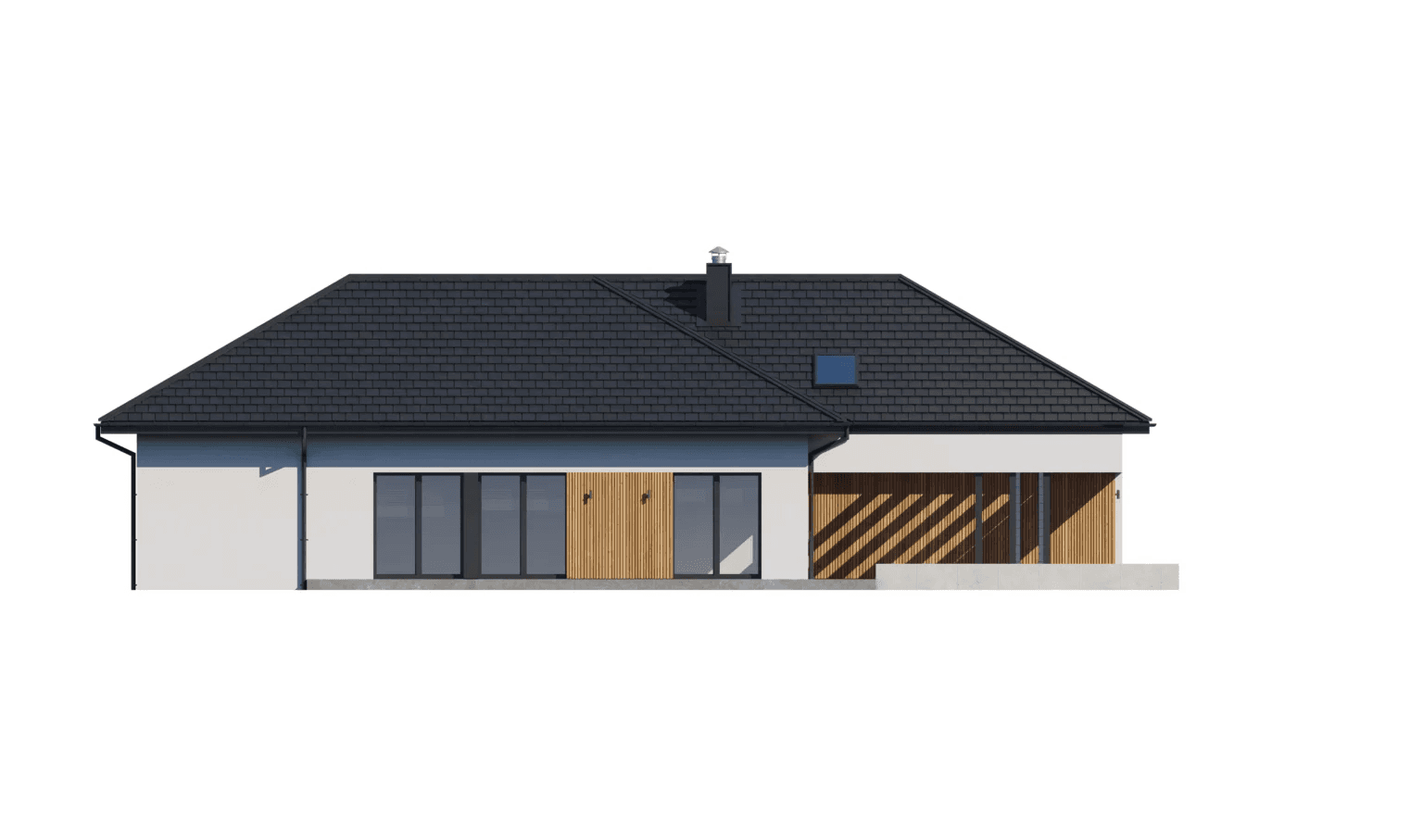 Elewacja tylna projektu domu New House 717