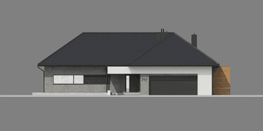 Elewacja frontowa projektu domu New House 717