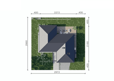Usytuowanie projektu domu New House 717