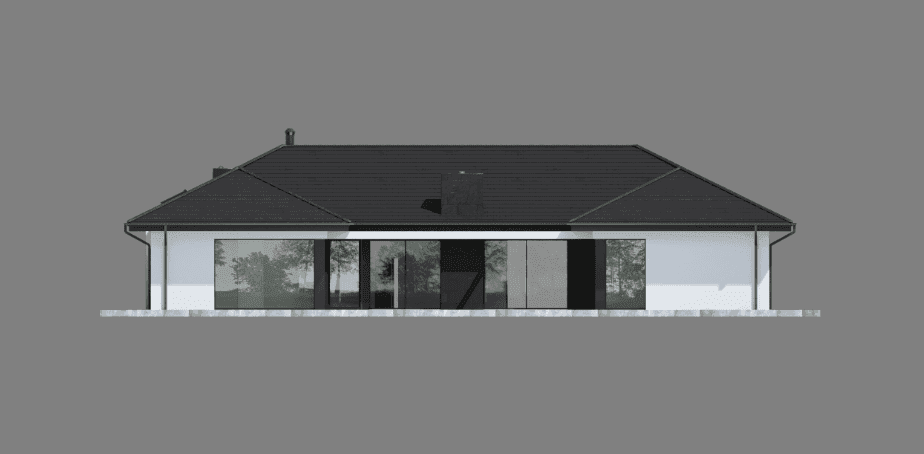 Elewacja tylna projektu domu New House 718