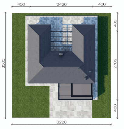 Usytuowanie projektu domu New House 718