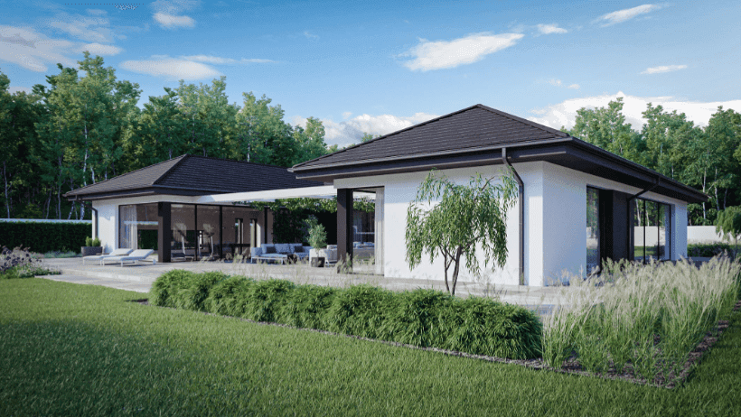 Wizualizacja domu jednorodzinnego New House 718