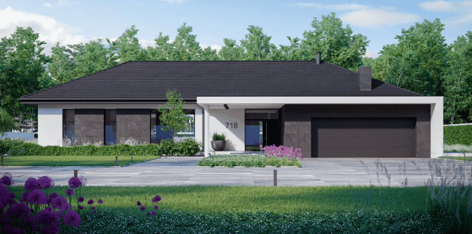 Wizualizacja domu jednorodzinnego New House 718