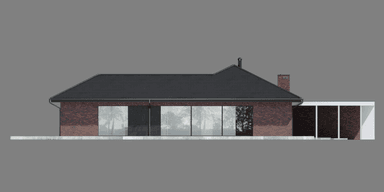 Elewacja boczna projektu domu New House 718 w1