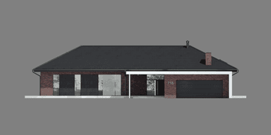 Elewacja frontowa domu New House 718 w1