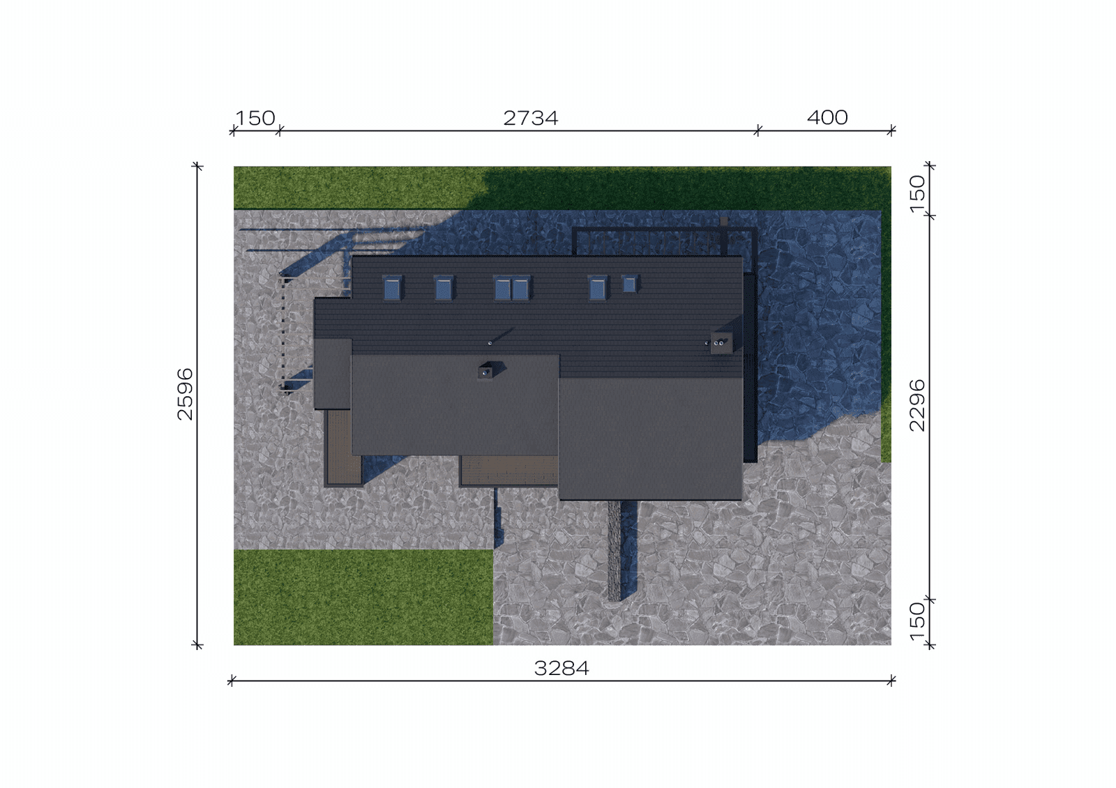 Usytuowanie projektu domu New House 721