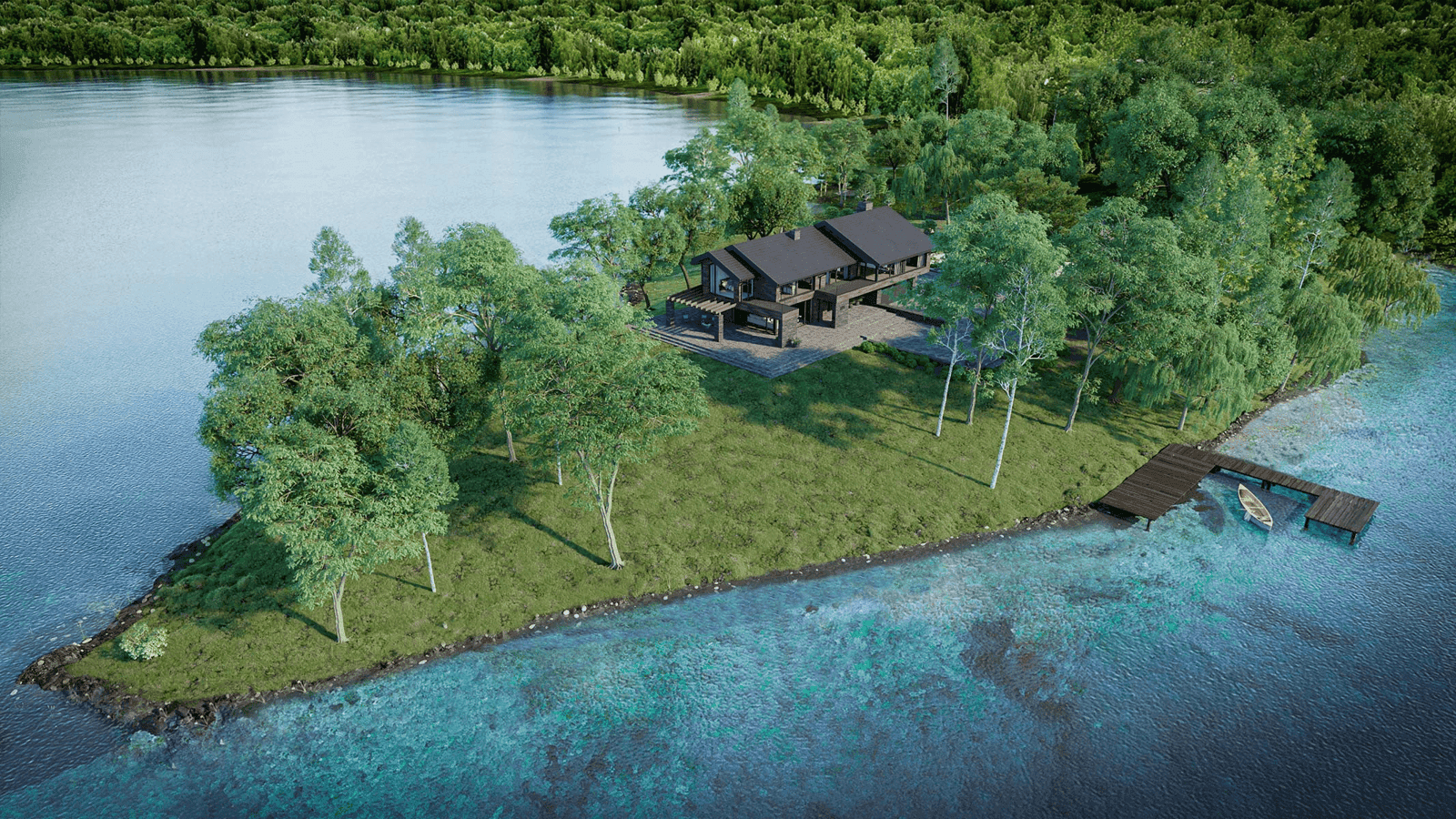 Wizualizacja domu jednorodzinnego New House 721