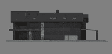 Elewacja tylna projektu domu New House 728