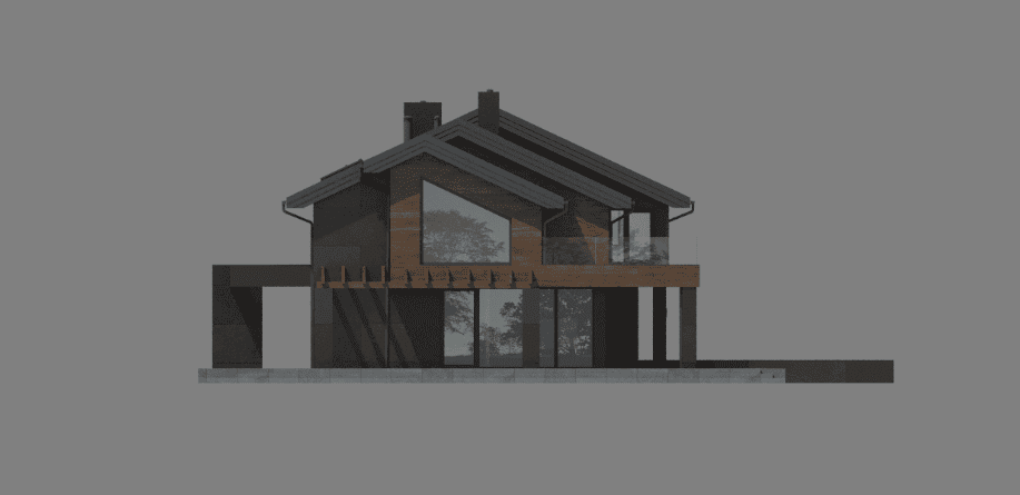 Elewacja boczna projektu domu New House 728