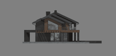 Elewacja boczna projektu domu New House 728