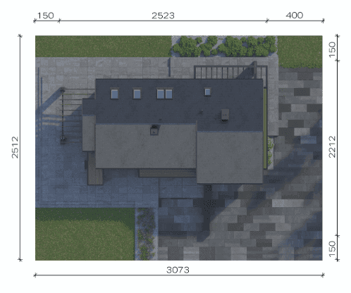 Usytuowanie projektu domu New House 728
