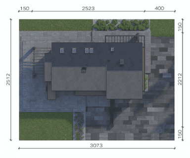 Usytuowanie projektu domu New House 728