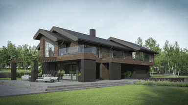 Wizualizacja domu jednorodzinnego New House 728