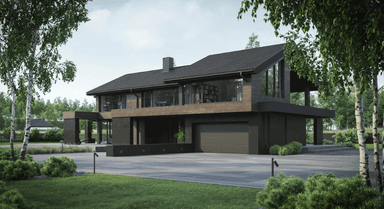 Wizualizacja domu jednorodzinnego New House 728