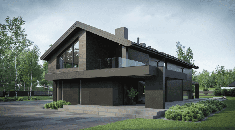 Wizualizacja domu jednorodzinnego New House 728