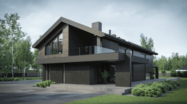 Wizualizacja domu jednorodzinnego New House 728