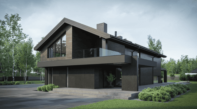 Wizualizacja domu jednorodzinnego New House 728