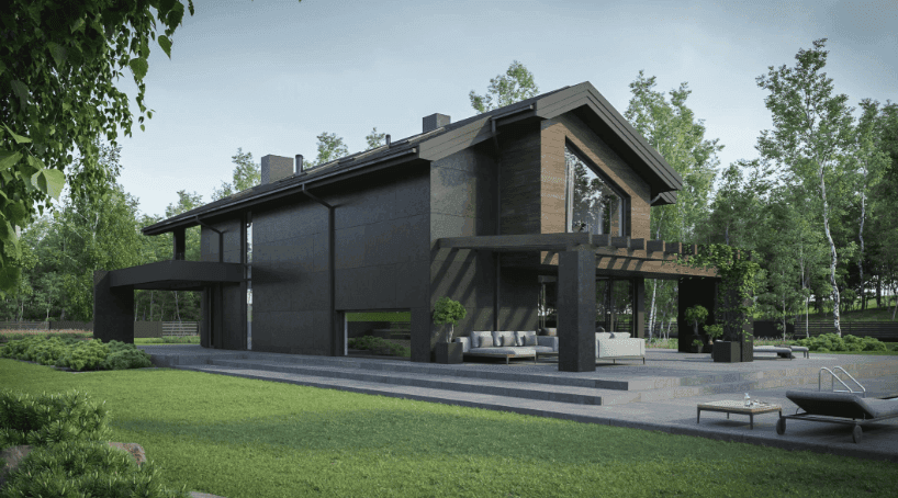 Wizualizacja domu jednorodzinnego New House 728