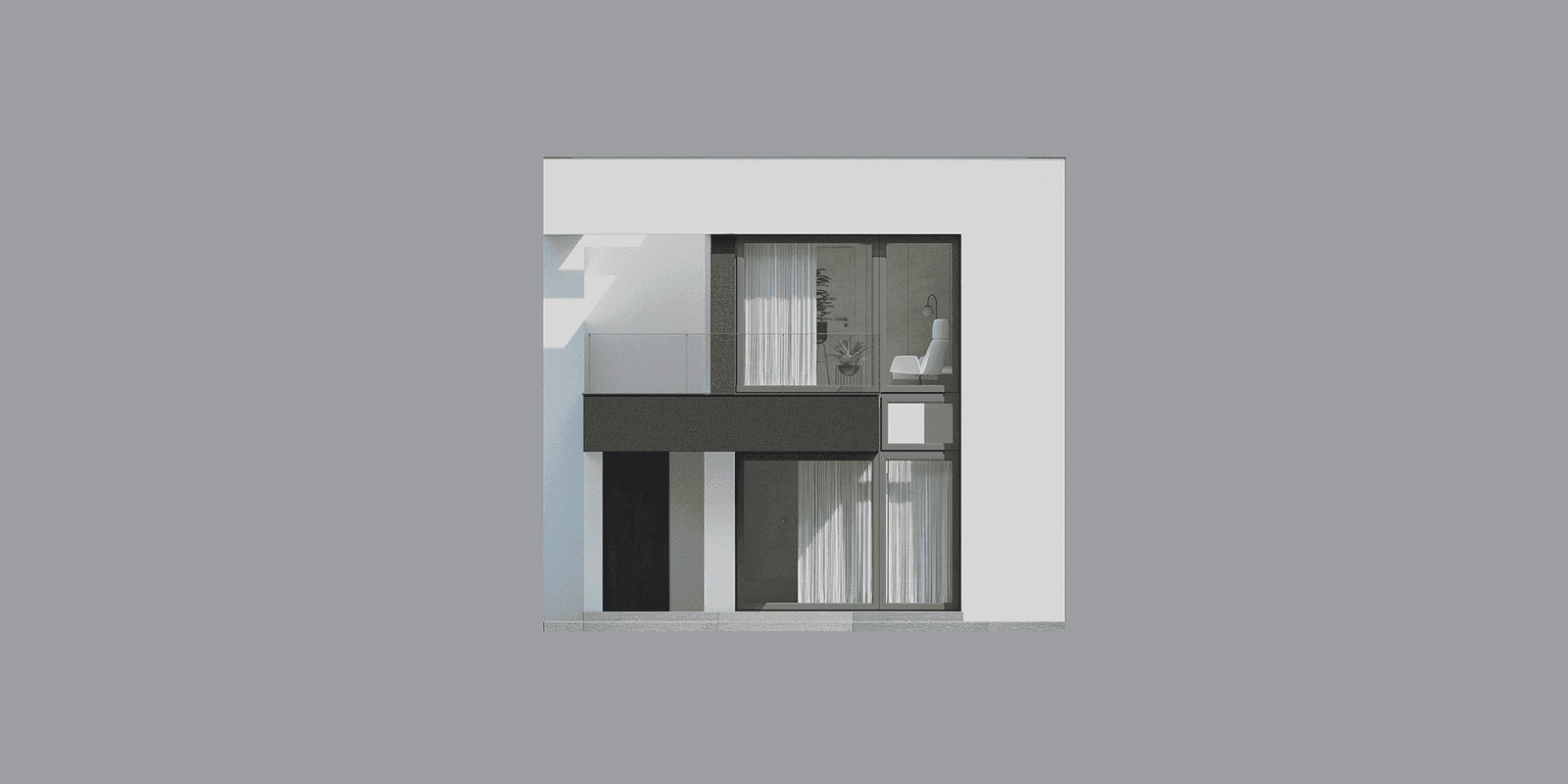 Elewacja frontowa domu New House 744