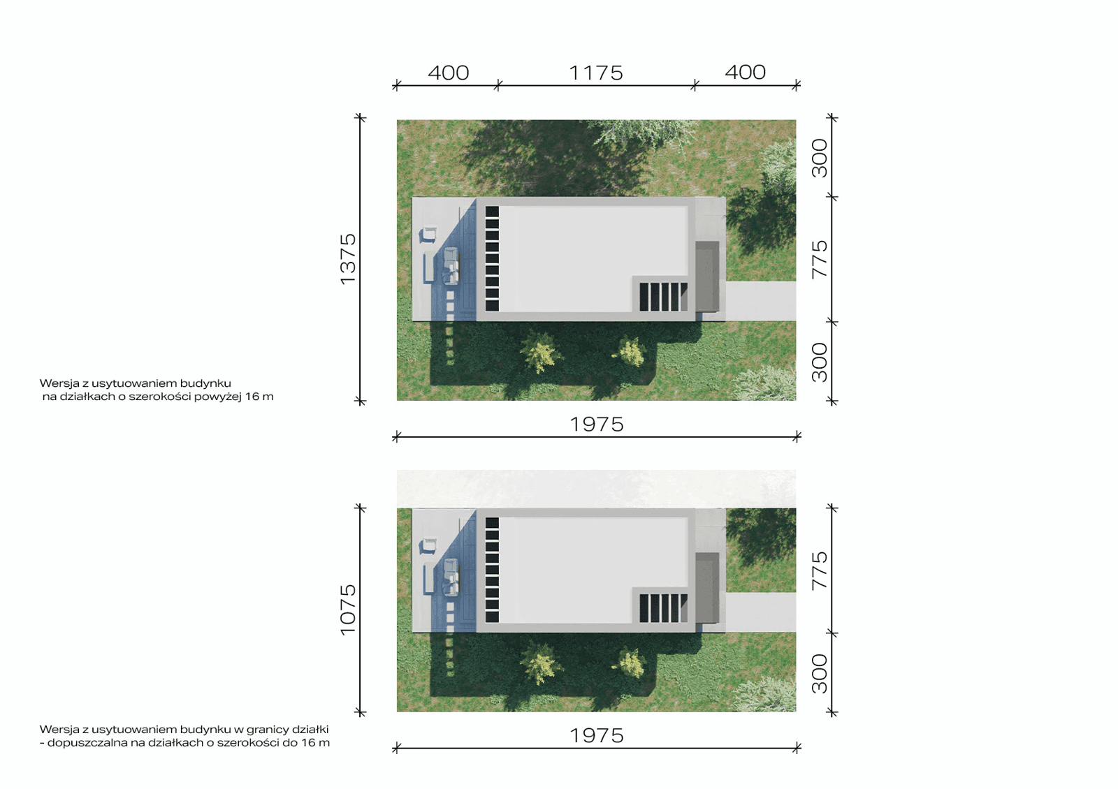 Usytuowanie projektu domu New House 744