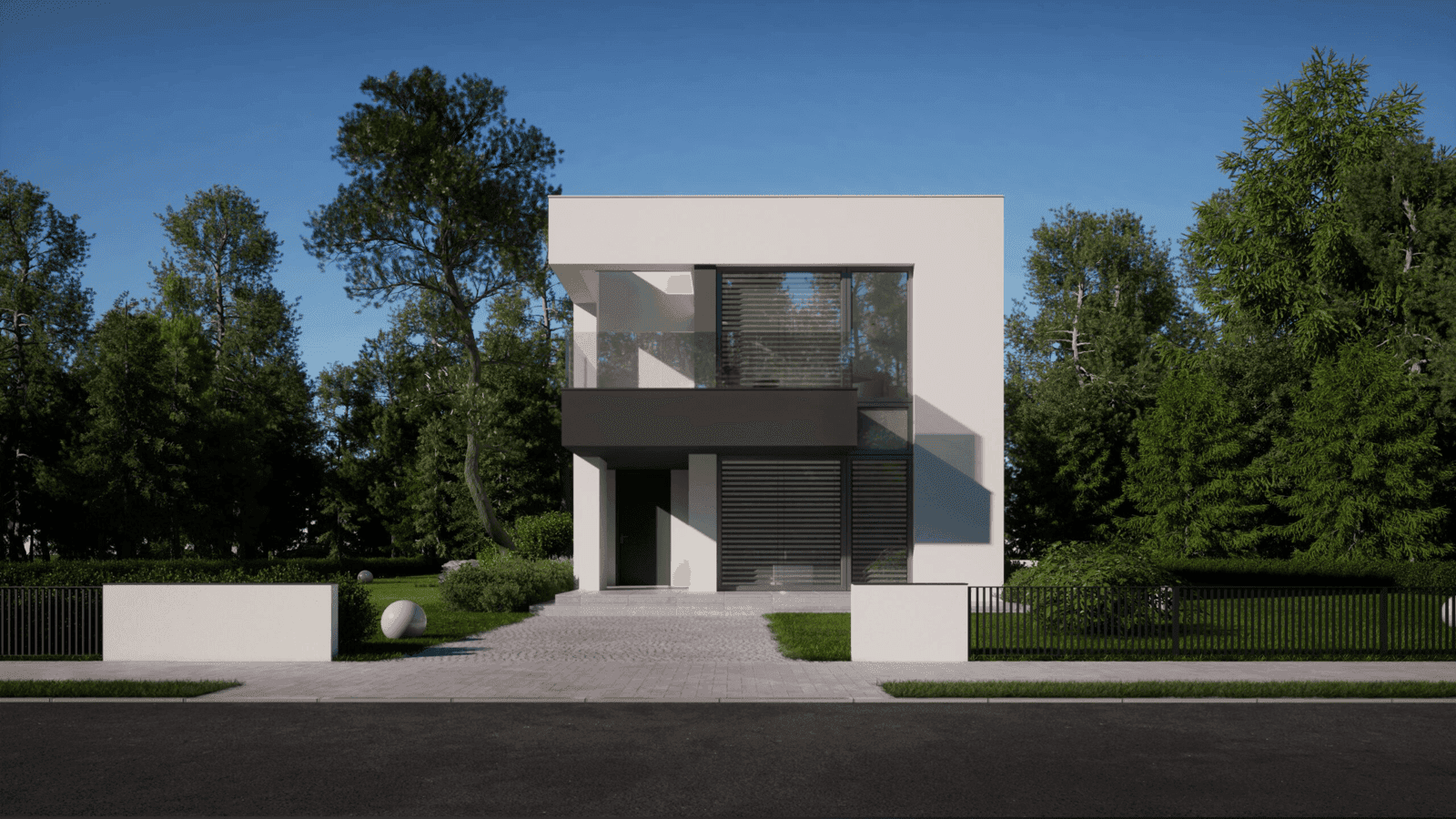 Wizualizacja domu jednorodzinnego New House 744