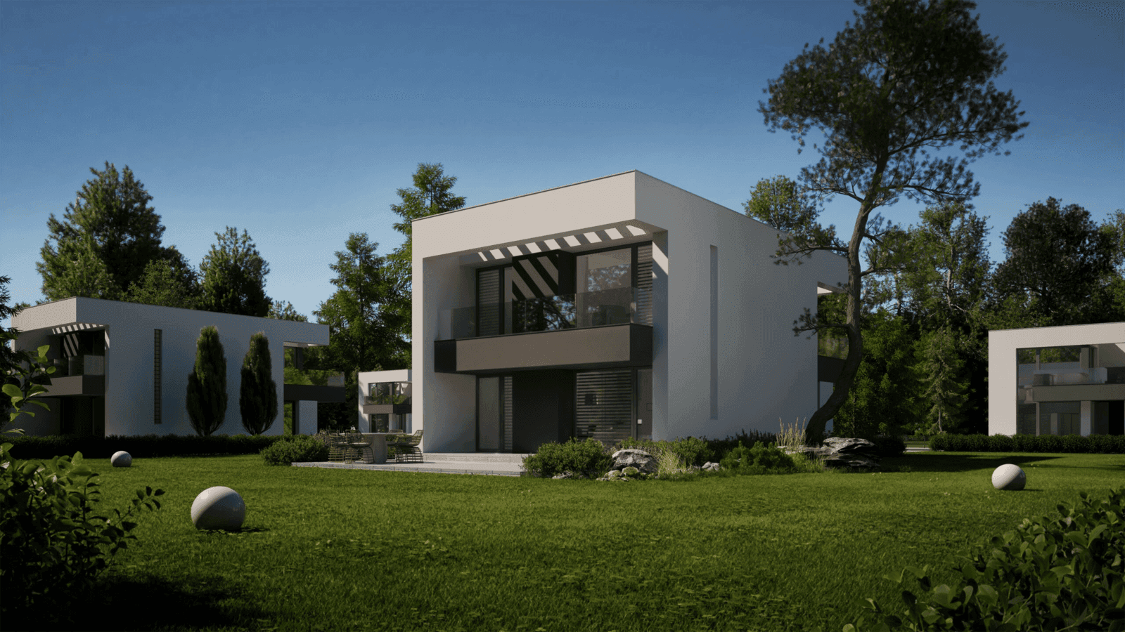 Wizualizacja domu jednorodzinnego New House 744