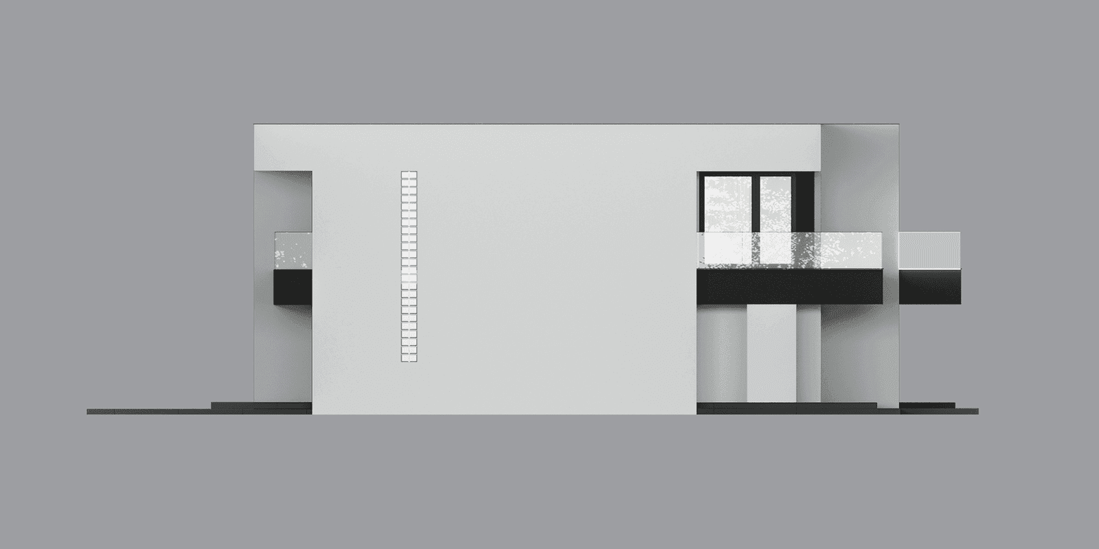 Elewacja boczna projektu domu New House 744 B