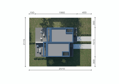 Usytuowanie projektu domu New House 744 B