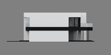 Elewacja boczna projektu domu New House 744 B G1