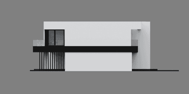 Elewacja boczna projektu domu New House 744 B G1