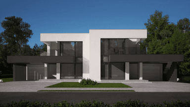 Wizualizacja domu jednorodzinnego New House 744 B G1