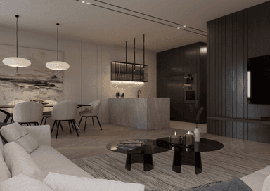 Wizualizacja domu jednorodzinnego New House 744 B G1
