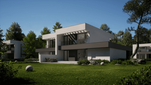 Wizualizacja domu jednorodzinnego New House 744 B G1