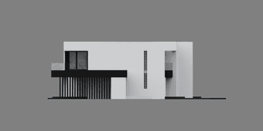 Elewacja boczna projektu domu New House 744 B w1