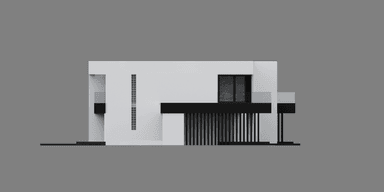 Elewacja boczna projektu domu New House 744 B w1
