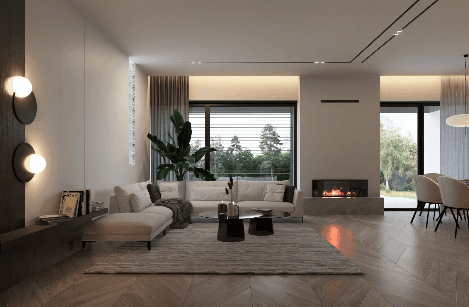 Wizualizacja domu jednorodzinnego New House 744 B w1