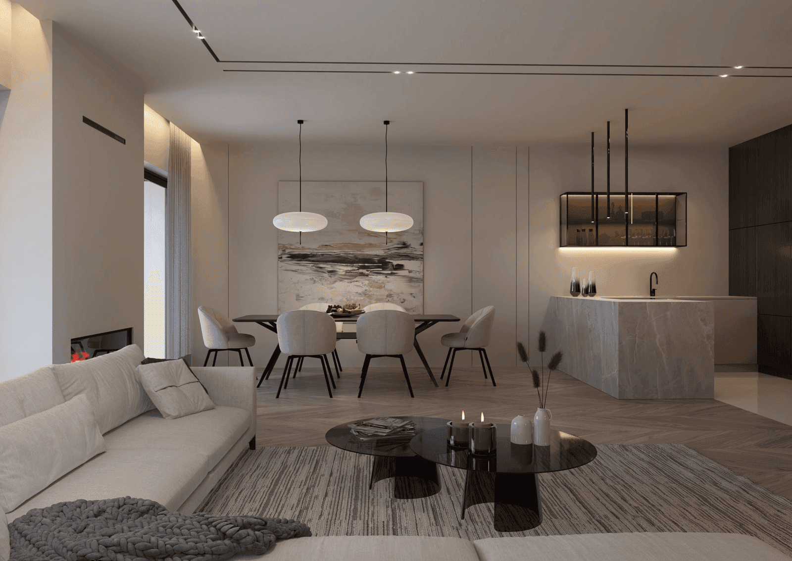 Wizualizacja domu jednorodzinnego New House 744 B w1